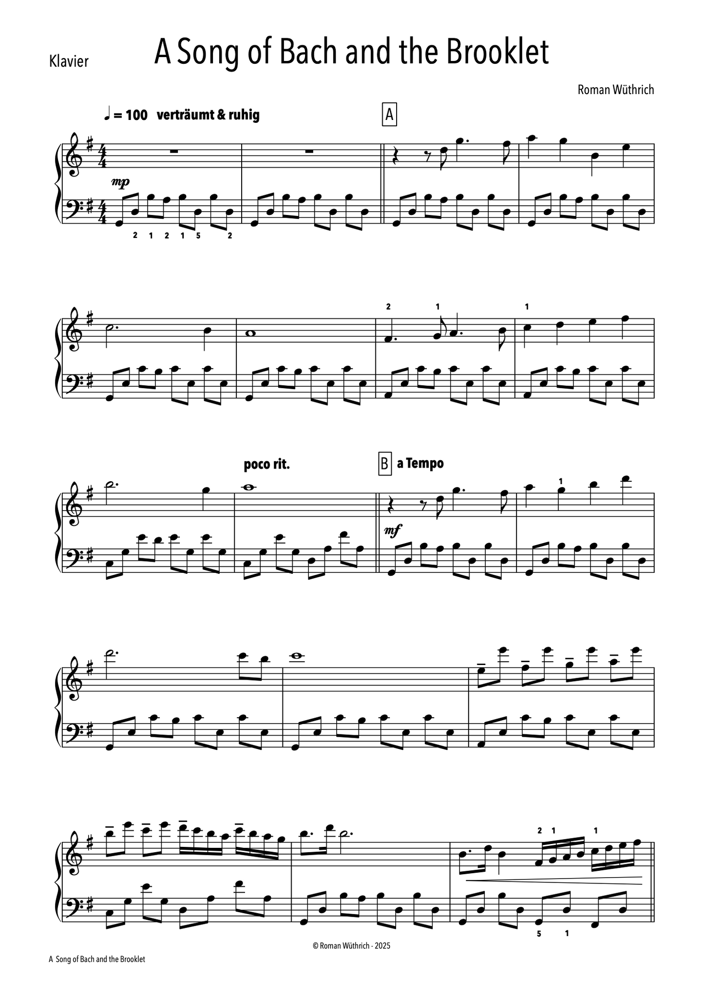 A Song of Bach and the Brooklet