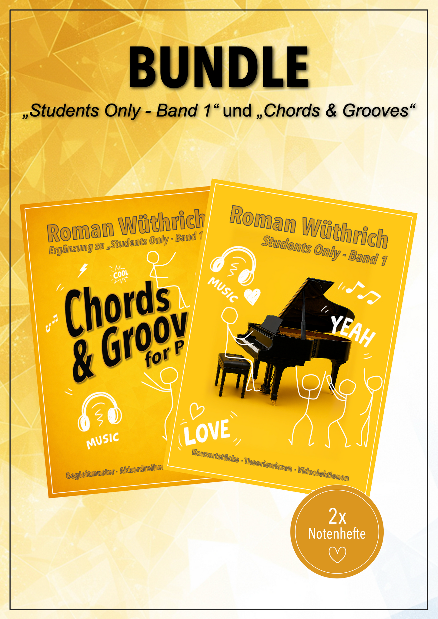 BUNDLE "Students Only Band 1" und "Chords & Grooves" - gedrucktes Heft